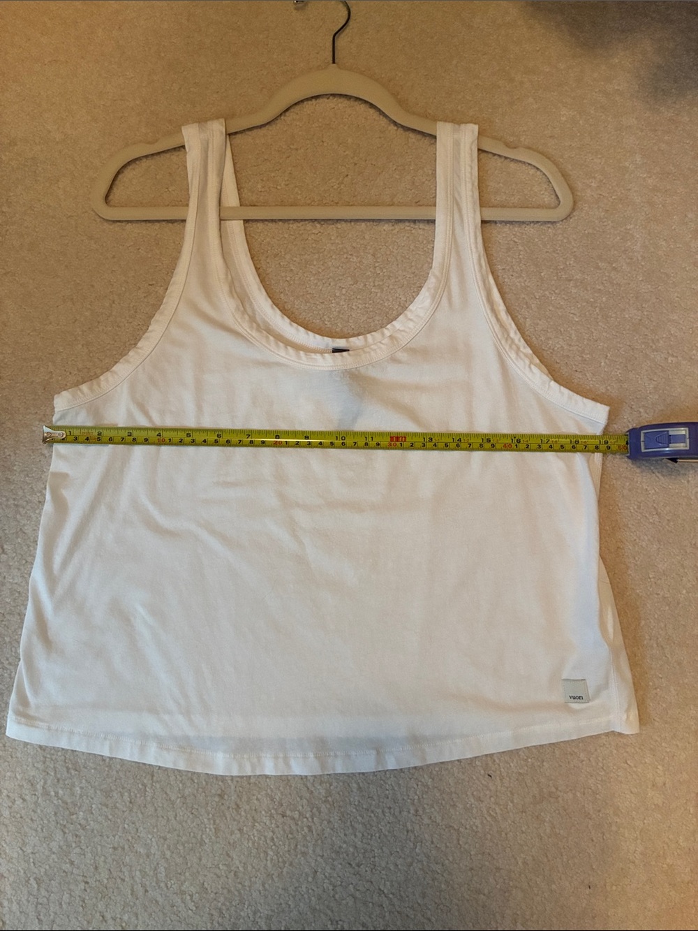 Vuori White Scoop Neck Tank Top - Picture 10 of 11